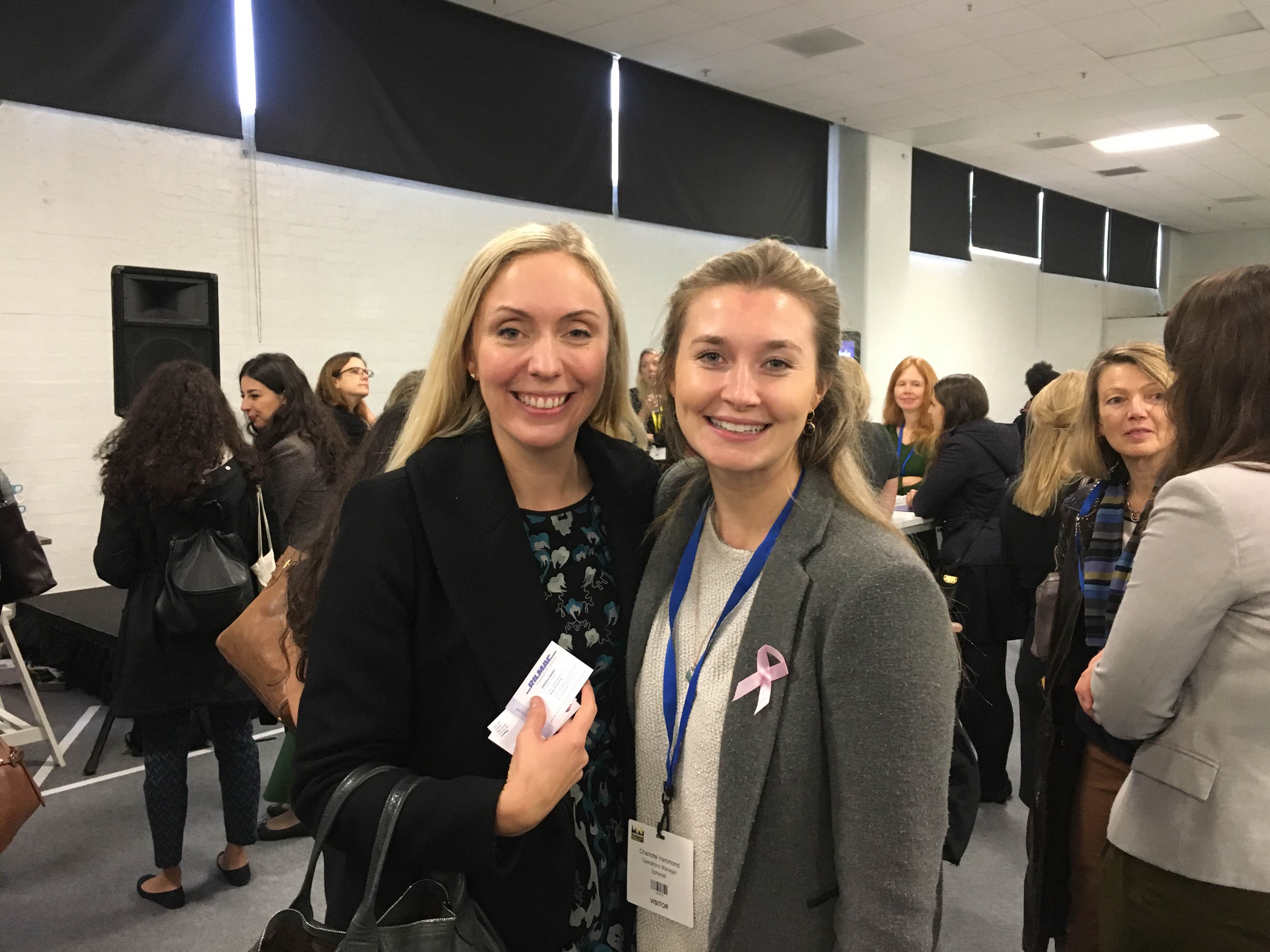 Holly Porter and Charlotte Hammond at Women in Construction