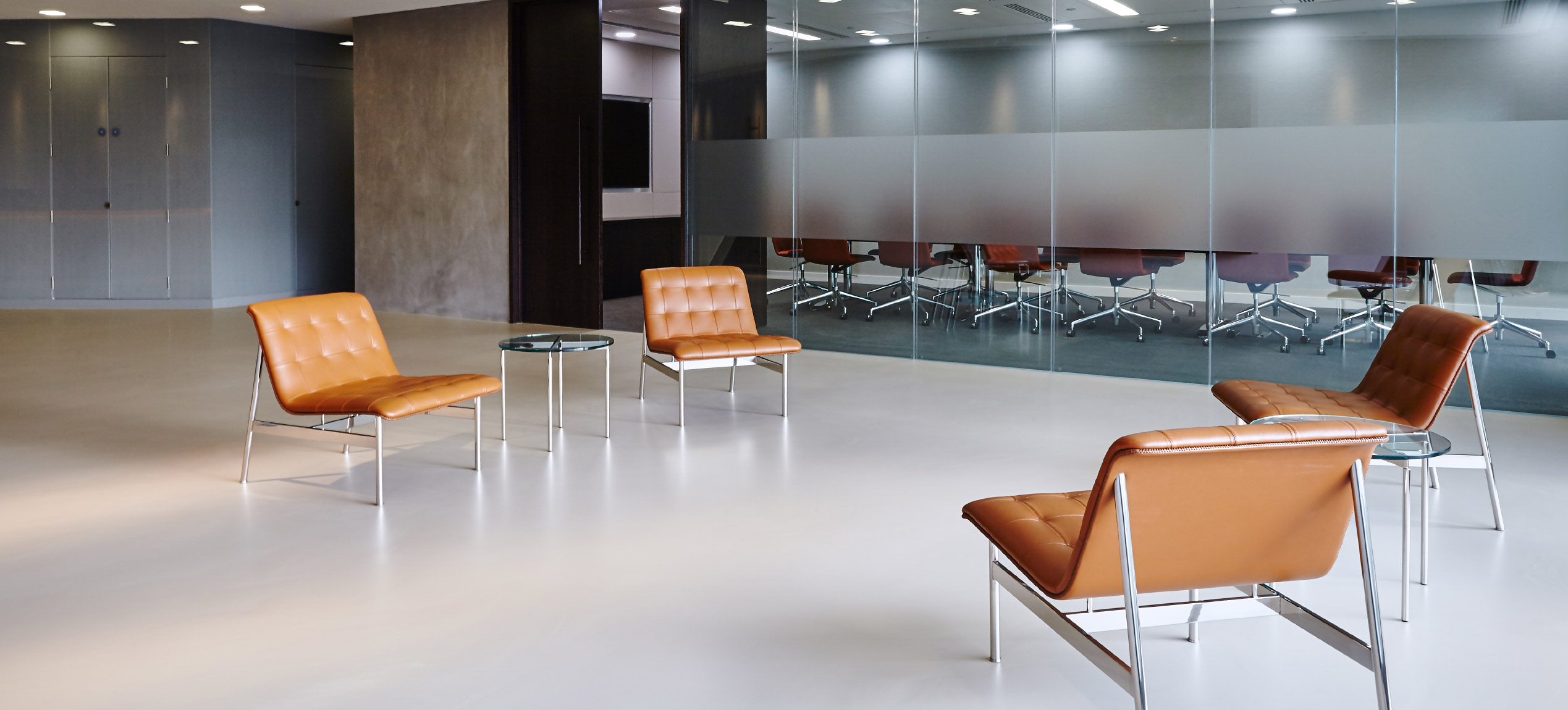 Resin floors and walls in London office