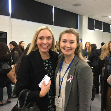 Holly Porter and Charlotte Hammond at Women in Construction