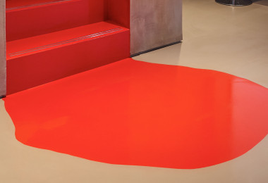 Poured resin floors at Twickenham Studios