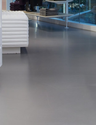 Resin retail flooring