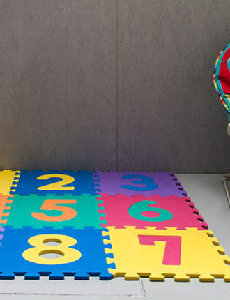 Resin floors in private home