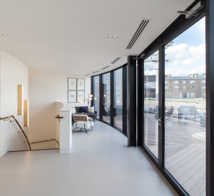 apartment with a seamless resin floor