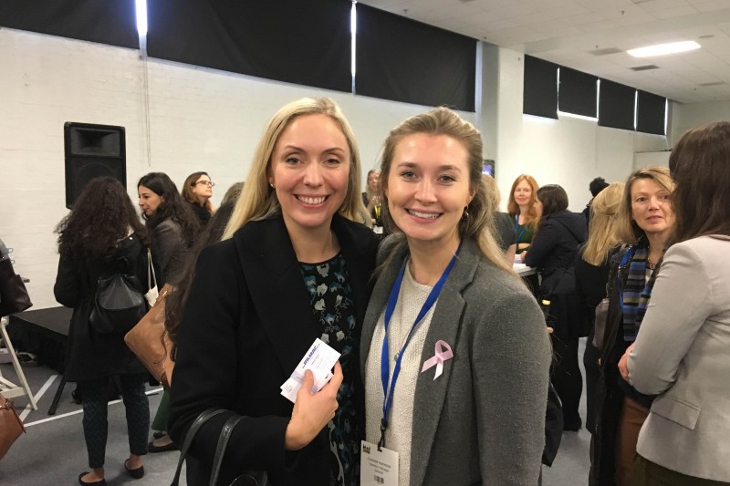 Holly Porter and Charlotte Hammond at Women in Construction