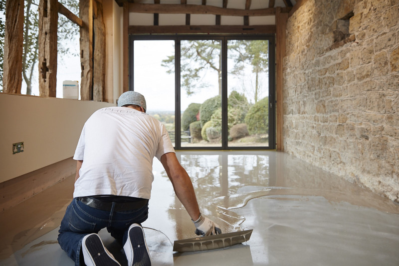 Motion resin flooring