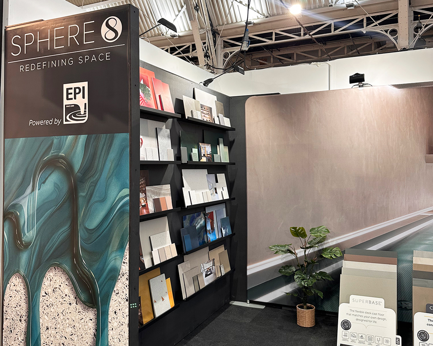 blue resin drip poster