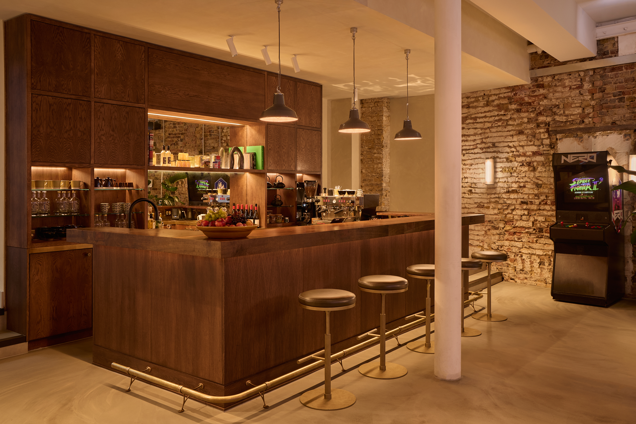 motion resin floor bar area