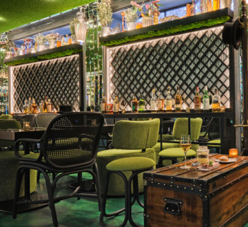 A Green ArtSphere Floor in a Restaurant