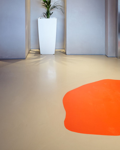 Poured resin floors at Twickenham Studios